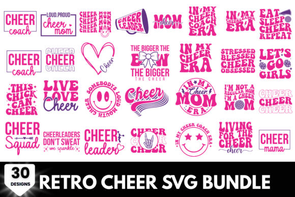 30 Cheer SVG Bundle