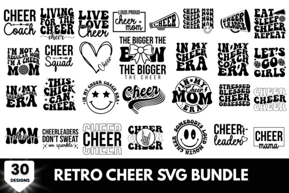 30 Retro Cheer SVG Design