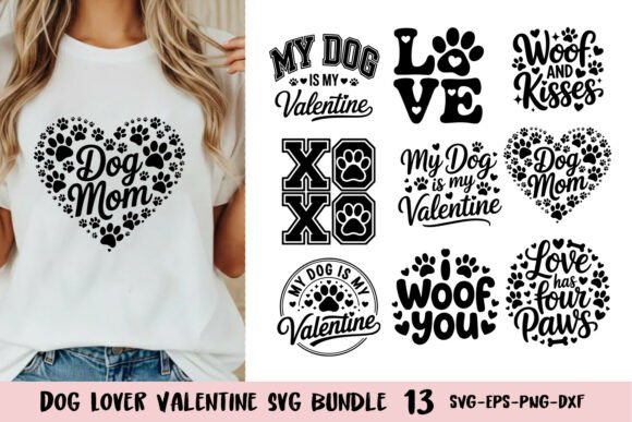 Dog Lover Valentine SVG Bundle