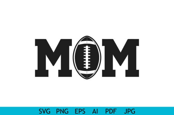 Football Mom Bold Typography Design
