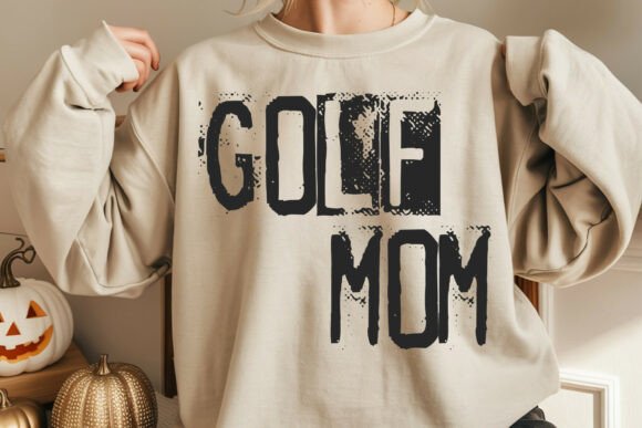 Golf Mom Typography Design