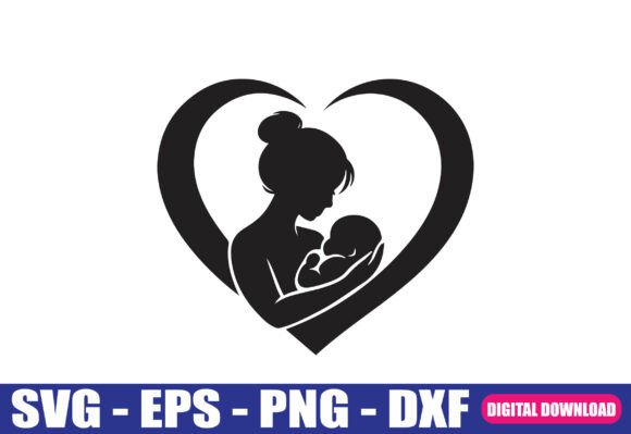 Mom and Newborn Love Silhouette