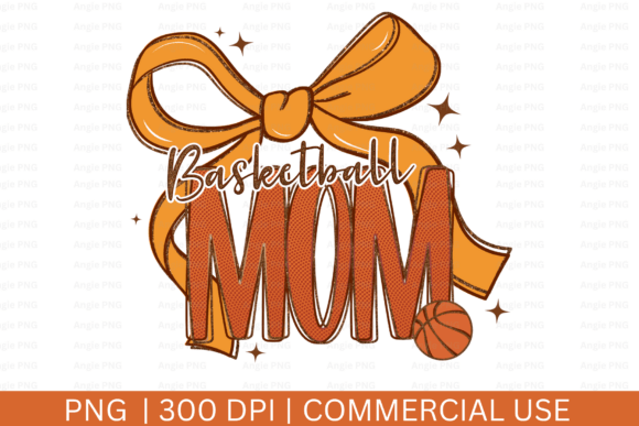 Preppy Basketball Mom PNG