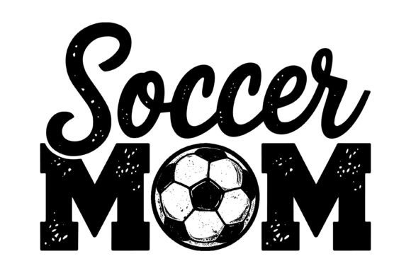 Soccer Mom Sports Typography Design