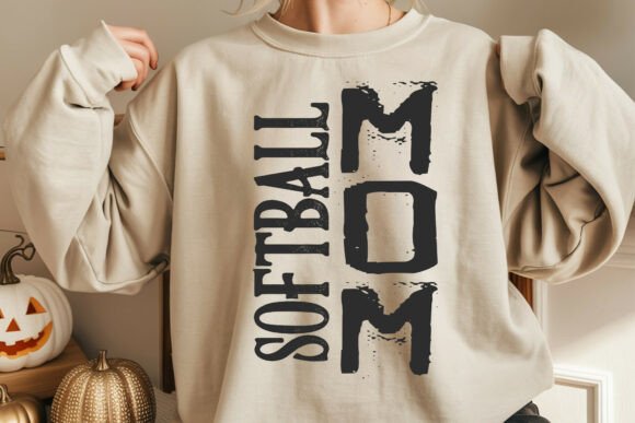 Softball Mom Typography Design